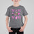 Football Breast Cancer Awareness T Shirt For Kid Football Coquette Bow Pink Ribbon Game Day - Wonder Print Shop