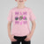 Football Breast Cancer Awareness T Shirt For Kid Football Coquette Bow Pink Ribbon Game Day - Wonder Print Shop