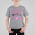 Football Breast Cancer Awareness T Shirt For Kid Football Coquette Bow Pink Ribbon Game Day - Wonder Print Shop