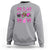 Football Breast Cancer Awareness Sweatshirt Football Coquette Bow Pink Ribbon Game Day - Wonder Print Shop