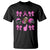 Football Breast Cancer Awareness T Shirt Football Coquette Bow Pink Ribbon Game Day - Wonder Print Shop