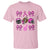 Football Breast Cancer Awareness T Shirt Football Coquette Bow Pink Ribbon Game Day - Wonder Print Shop