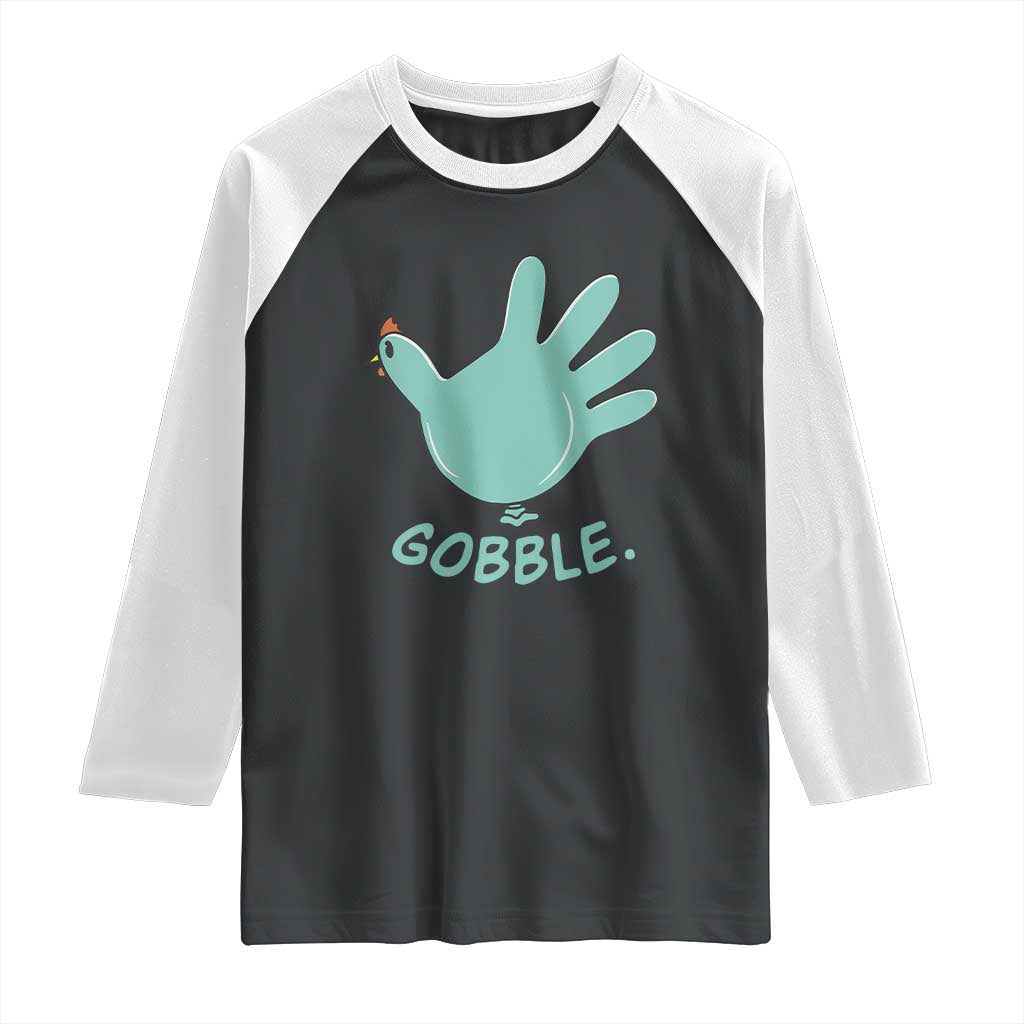 Thanksgiving Nurse Turkey Raglan Shirt Turkey Glove Cute Thanksgiving Thankful Nurse Medical Assistant