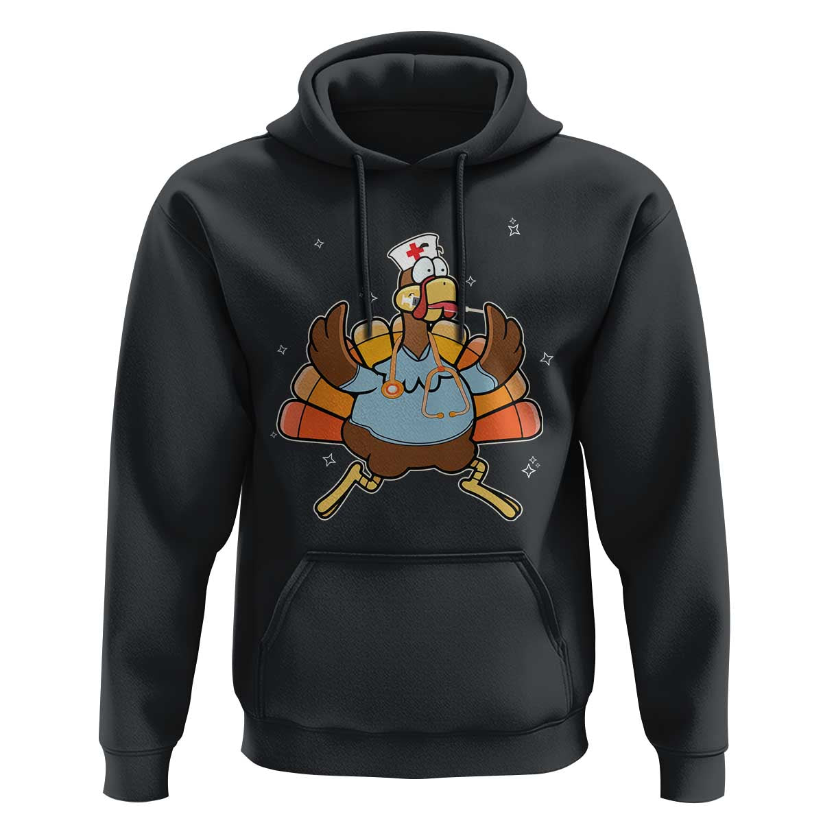 Thanksgiving Nurse Turkey Hoodie Funny Nursing Student Gift Thankful Nurse Medical Assistant