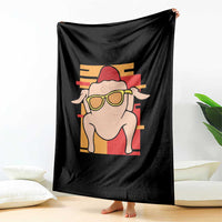 Turkey Thanksgiving Throw Blanket Funny Fall - Wonder Print Shop