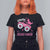 Crush Breast Cancer Awareness T Shirt For Women Pink Ribbon Monster Truck Dinosaur - Wonder Print Shop