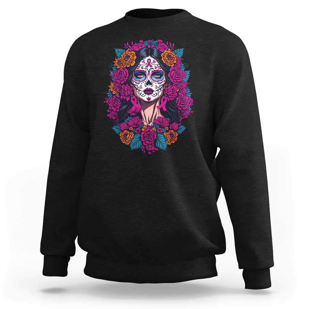 Dia De Los Muertos Catrina Day Of The Dead Sugar Skull Sweatshirt