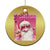 Pink Santa Retro Christmas Christmas Ornament Blowing Bubble Pink Xmas Matching Family Group Party - Wonder Print Shop