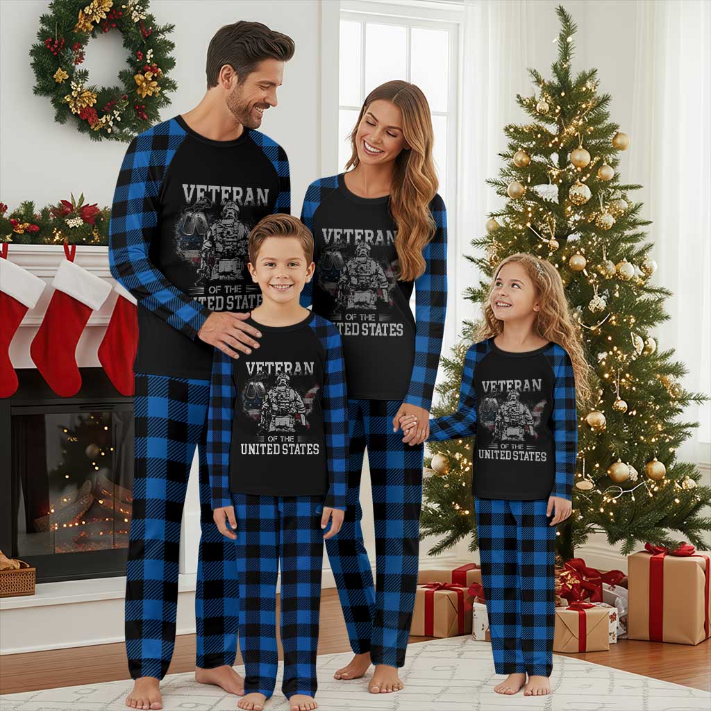 Personalized Veteran Flag Plaid Pajama Set Custom Name Tag U.S. Army - Wonder Print Shop