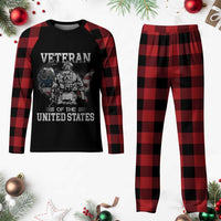 Personalized Veteran Flag Plaid Pajama Set Custom Name Tag U.S. Army - Wonder Print Shop