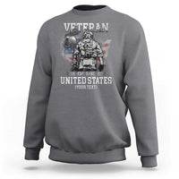 Personalized Veteran Flag Sweatshirt Custom Name U.S. Army