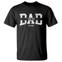 Personalized New Dad T Shirt Custom Name Father's Day Dad Est. 2025