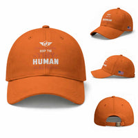 Funny New Dad Baseball Cap First Time Father Grandpa Keep Tiny Human Alive