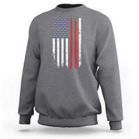 Patriotic Drummer Sweatshirt Percussionist Gift Drumming Drumsticks American Flag