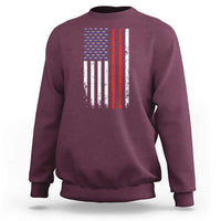 Patriotic Drummer Sweatshirt Percussionist Gift Drumming Drumsticks American Flag