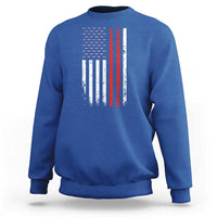 Patriotic Drummer Sweatshirt Percussionist Gift Drumming Drumsticks American Flag