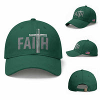 Christian Drummer Baseball Cap Faith Drum Stick Cross