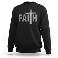 Christian Drummer Sweatshirt Faith Drum Stick Cross