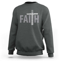 Christian Drummer Sweatshirt Faith Drum Stick Cross