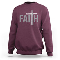 Christian Drummer Sweatshirt Faith Drum Stick Cross