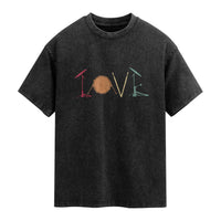 Retro Drummer Washed Cotton T-Shirt Drum Love Drums Drumline