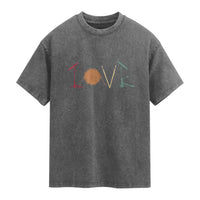 Retro Drummer Washed Cotton T-Shirt Drum Love Drums Drumline
