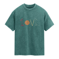 Retro Drummer Washed Cotton T-Shirt Drum Love Drums Drumline