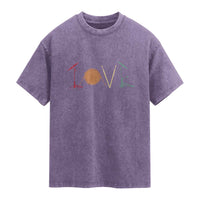 Retro Drummer Washed Cotton T-Shirt Drum Love Drums Drumline