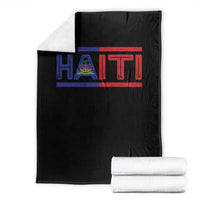 Haiti Flag Throw Blanket Vintage Haitian Pride Ayiti Roots