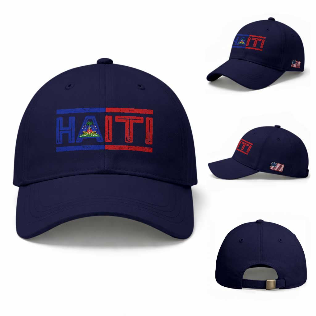 Haiti Flag Baseball Cap Vintage Haitian Pride Ayiti Roots