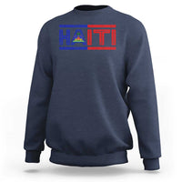 Haiti Flag Sweatshirt Vintage Haitian Pride Ayiti Roots