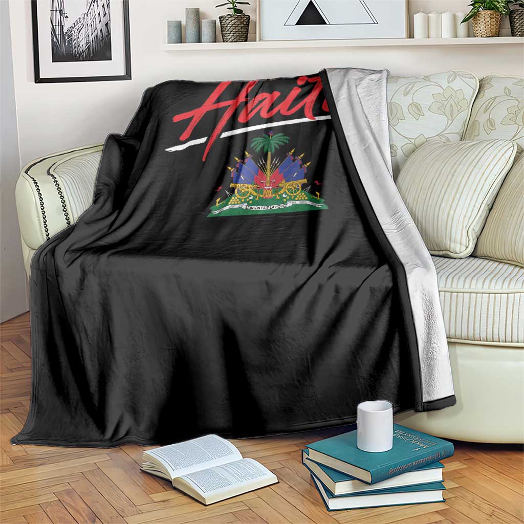 Retro Haiti Throw Blanket Haitian Gift Ayiti Roots
