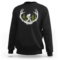 Bigfoot Gun Owner Sweatshirt Retro Deer Hunting Sasquatch Hunter Dad