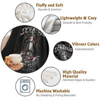 Funny Tis But A Scratch Medieval Warrior Knight Throw Blanket Funny Gift Sarcastic Quote