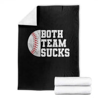 Funny Baseball Throw Blanket Both Teams Sucks Meme