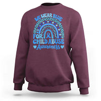 We Wear Blue Child Abuse Prevention Sweatshirt