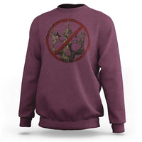 No Kings in America Sweatshirt Skull Crown Nope Kings - Wonder Print Shop