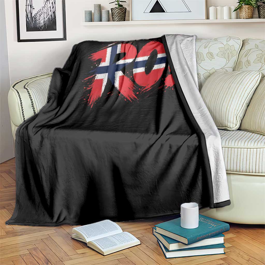 Ro Norway Viking Norwegian Flag Nordic Pride Throw Blanket