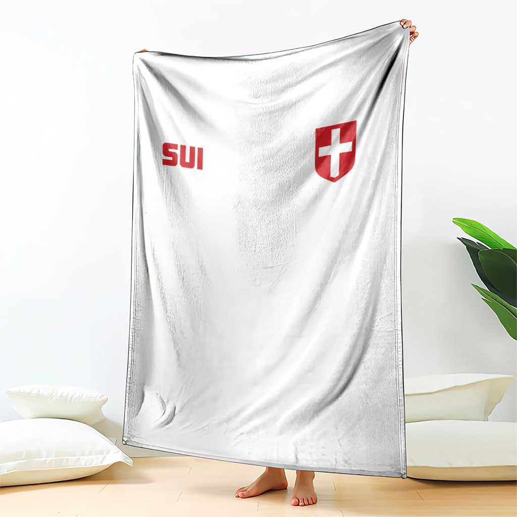 Switzerland Throw Blanket Vintage Retro Swiss Flag