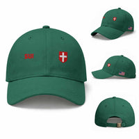 Switzerland Baseball Cap Vintage Retro Swiss Flag