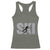 Cool Distressed Skiing Racerback Tank Top for Skiers