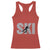 Cool Distressed Skiing Racerback Tank Top for Skiers