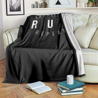 Eat Sleep Run Repeat Throw Blanket Marathon Runner