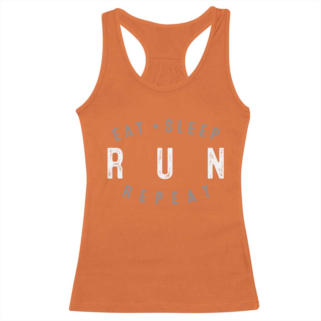 Eat Sleep Run Repeat Racerback Tank Top Marathon Runner