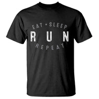 Eat Sleep Run Repeat T Shirt Marathon Runner