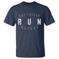 Eat Sleep Run Repeat T Shirt Marathon Runner
