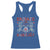 Valentines Radiology Racerback Tank Top Retro Rad Tech Skeleton Radiate Love Radiology