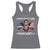 Vice President Jd Vance Racerback Tank Top Cowboy Skull American Flag I Don't Really Care Margaret