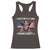 Vice President Jd Vance Racerback Tank Top Cowboy Skull American Flag I Don't Really Care Margaret