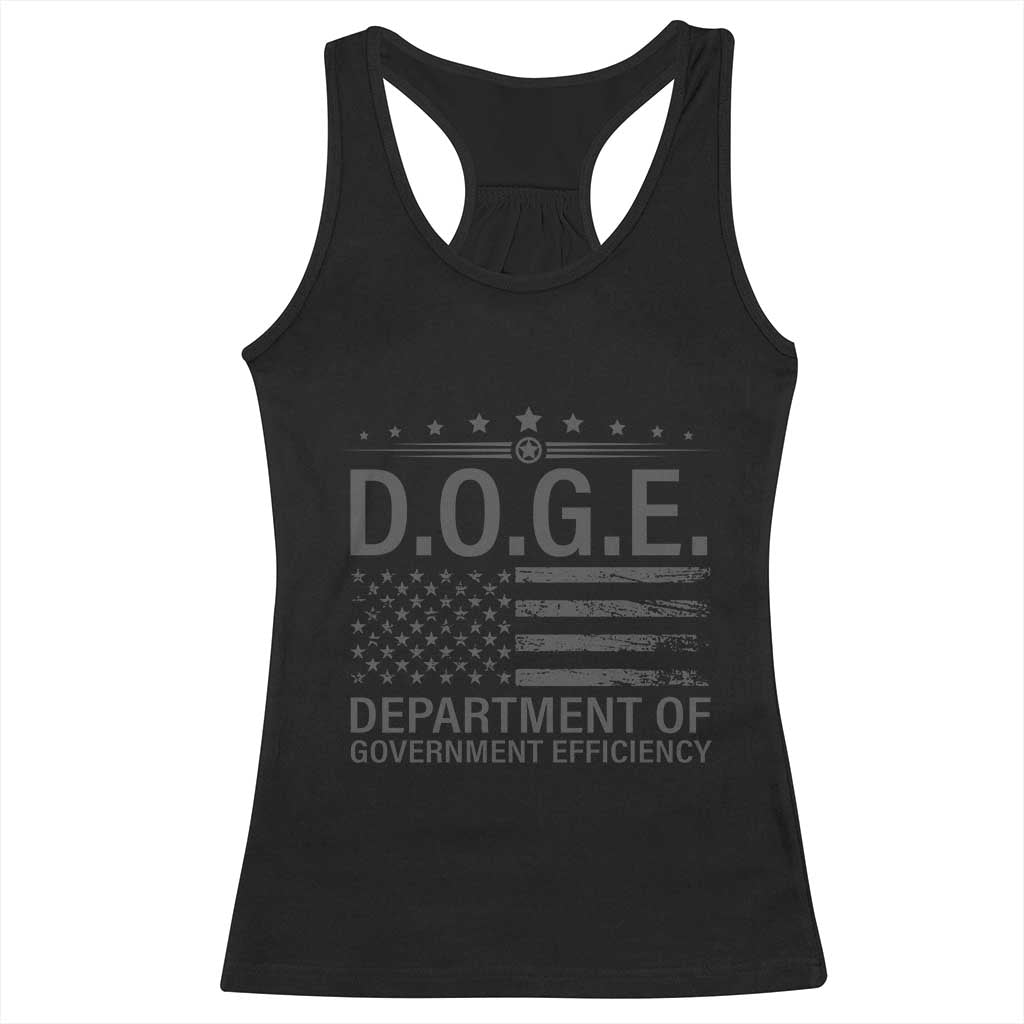 D.O.G.E. DOGE Department of Government Efficiency Racerback Tank Top